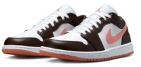 Ghete pentru dame Nike Air Jordan 1 Low White/Baroque Brown/Light Madder Root, s.38.5