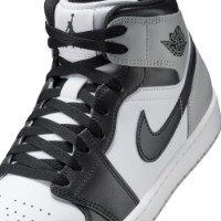 Ботинки мужские Nike Air Jordan 1 Mid White/Light Smoke Grey/Black, s.42.5 фото №7 — интернет-магазин Desire.md