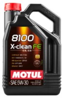 Моторное масло Motul 8100 X-Clean FE 5W-30 5L (112781)