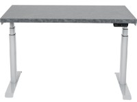 Masa de birou CUSTO FlexiDesk Plus 120x70 Dark Grey Marble/Light Grey (100.02.0141) imaginea #1 — magazin online Desire.md