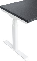 Masa de birou CUSTO FlexiDesk Plus 120x70 Dark Grey Marble/White (100.02.0093) imaginea #3 — magazin online Desire.md