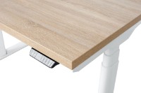 Masa de birou CUSTO FlexiDesk Plus 120x70 Oak Sonoma/White (100.02.0077) imaginea #4 — magazin online Desire.md