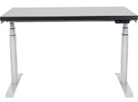 Masa de birou CUSTO FlexiDesk Plus 140x70 Black/Light Grey (100.02.0138) imaginea #1 — magazin online Desire.md