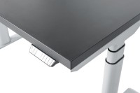 Masa de birou CUSTO FlexiDesk Plus 160x70 Black/Light Grey (100.02.0139) imaginea #4 — magazin online Desire.md