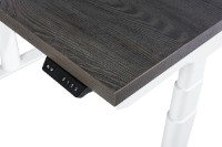 Masa de birou CUSTO FlexiDesk Plus 160x70 Dark Brown/White (100.02.0083) imaginea #3 — magazin online Desire.md