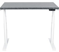 Masa de birou CUSTO FlexiDesk Plus 160x70 Dark Grey Marble/White (100.02.0095) imaginea #1 — magazin online Desire.md