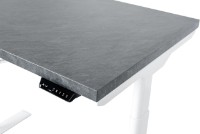 Masa de birou CUSTO FlexiDesk Plus 180x70 Dark Grey Marble/White (100.02.0096) imaginea #2 — magazin online Desire.md