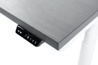 Masa de birou CUSTO FlexiDesk Plus 160x70 Dark Grey/White (100.02.0075) imaginea #2 — magazin online Desire.md