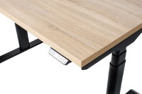 Masa de birou CUSTO FlexiDesk Plus 180x70 Oak Sonoma/Black (100.02.0104) imaginea #3 — magazin online Desire.md