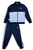 Costum sportiv pentru bărbați Puma Tape Elevated Woven Tracksuit New Navy/Haute Tropic, s.L
