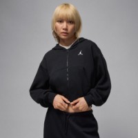 Женская толстовка Nike W Jordan Brk Flc Fz Mod Crop Black/White, s.M