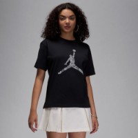 Tricou de dame Nike W Jordan Brk Ss Gf Gfx Lace Black/White, s.M