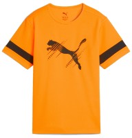 Детская футболка Puma Attacanto Logo Heat Fire/Puma Black, s.164