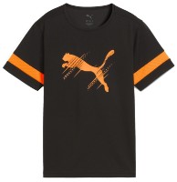 Детская футболка Puma Attacanto Logo Puma Black/Heat Fire, s.176