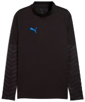 Мужская олимпийка Puma Individualcup 1/4 Zip-Top Puma Black/White/Ultra Blue, s.M
