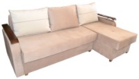 Угловой диван Viitorul Odihna D Light Oak/Cabrio N5 Beige (1986)