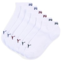 Мужские носки Puma Unisex Quarter Plain 3P White/Various Logo Colors, s.39-42