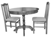 Обеденный стол Viitorul 135x100x78 Dark Oak (1782) фото №2 — интернет-магазин Desire.md