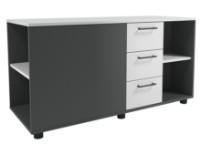 Dulăpior Deco Office Core 130x50x68 Grey/White
