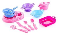 Seturi de veselă pentru păpuși Guclu Toys J1866 Kitchen Set 11pcs