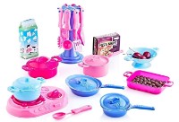 Seturi de veselă pentru păpuși Guclu Toys J2351 Big Meal Set
