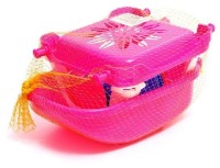 Cărucior pentru păpuși Guclu Toys J2979 Cute Stroller Pink/Light Blue imaginea #2 — magazin online Desire.md