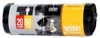 Saci pentru gunoi Anna Zaradna 20L 50pcs Black (0509)