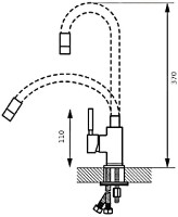Смеситель для кухни Fabiano 26 FB K фото №2 — интернет-магазин Desire.md