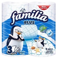 Hârtie igienica Familia Ocean Fresh 3 plies 4 rolls