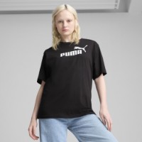 Tricou de dame Puma Ess No. 1 Logo Relaxed Puma Black, s.XS imaginea #2 — magazin online Desire.md