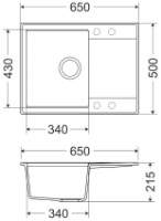 Кухонная мойка Milo IND.G.1KKO-A фото №2 — интернет-магазин Desire.md
