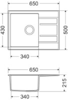 Кухонная мойка Milo RET.M.1KKO-A фото №2 — интернет-магазин Desire.md