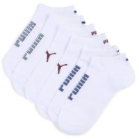 Мужские носки Puma Unisex Rib Logo Sneaker 3P White/Various Logo Colors, s.43-46