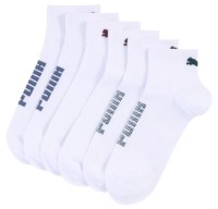 Детские носки Puma Unisex Rib Logo Quarter 3P White/Various Logo Colors, s.35-38
