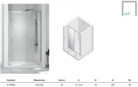 Душевая дверь New Trendy New Corina D-0090A 120x195x6mm (12780) фото №4 — интернет-магазин Desire.md