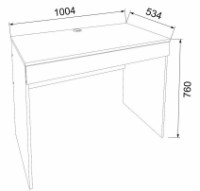 Masa de birou Компанит Школьник-4 1004 New Нимфея Альба imaginea #3 — magazin online Desire.md