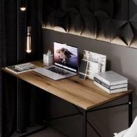 Masa de birou MobiCasa Ascet 120x50x73 Ewok/Black imaginea #2 — magazin online Desire.md