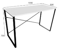 Masa de birou MobiCasa Ascet 120x50x73 Ewok/Black imaginea #4 — magazin online Desire.md