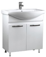 Шкаф с умывальником Mashtab Agat 2 Basic 11333 White 75cm