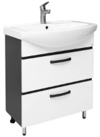 Шкаф с умывальником Mashtab Agat 2 Basic 11335 White/Anthracite 75cm