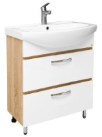 Шкаф с умывальником Mashtab Agat 2 Basic 11519 White/Sonoma 65cm