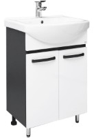 Шкаф с умывальником Mashtab Agat 2 Basic 11326 White/Anthracite 60cm