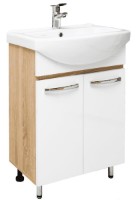 Шкаф с умывальником Mashtab Agat 2 Basic 11331 White 65cm