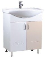 Шкаф с умывальником Mashtab Clasic 2 Basic 11402 White/Beige 60cm