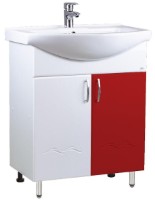 Шкаф с умывальником Mashtab Clasic 2 Basic 11792 White/Red 60cm