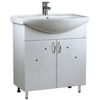Шкаф с умывальником Mashtab Cristal 2 Basic 11421 White 75cm