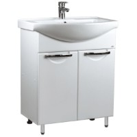 Шкаф с умывальником Mashtab Delfin 2 Basic 11406 White 65cm