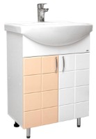 Шкаф с умывальником Mashtab Domino 2 Basic 11409 White/Beige 65cm