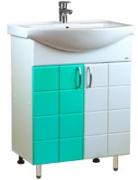 Шкаф с умывальником Mashtab Domino 2 Basic 11561 White/Green 60cm
