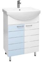 Шкаф с умывальником Mashtab Modern 2 Basic 11413 White/Blue 65cm